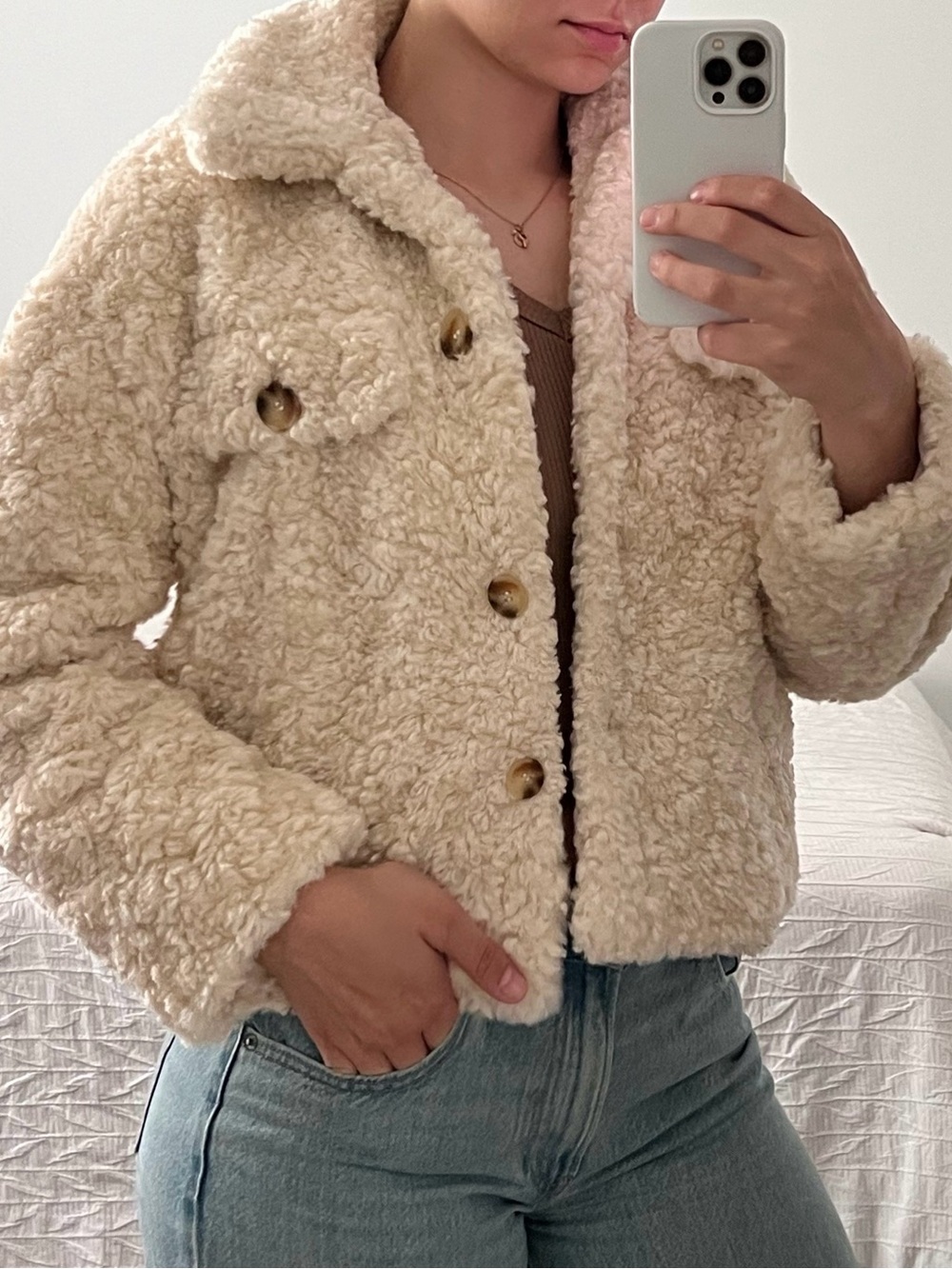 New Zara Sherpa Jacket